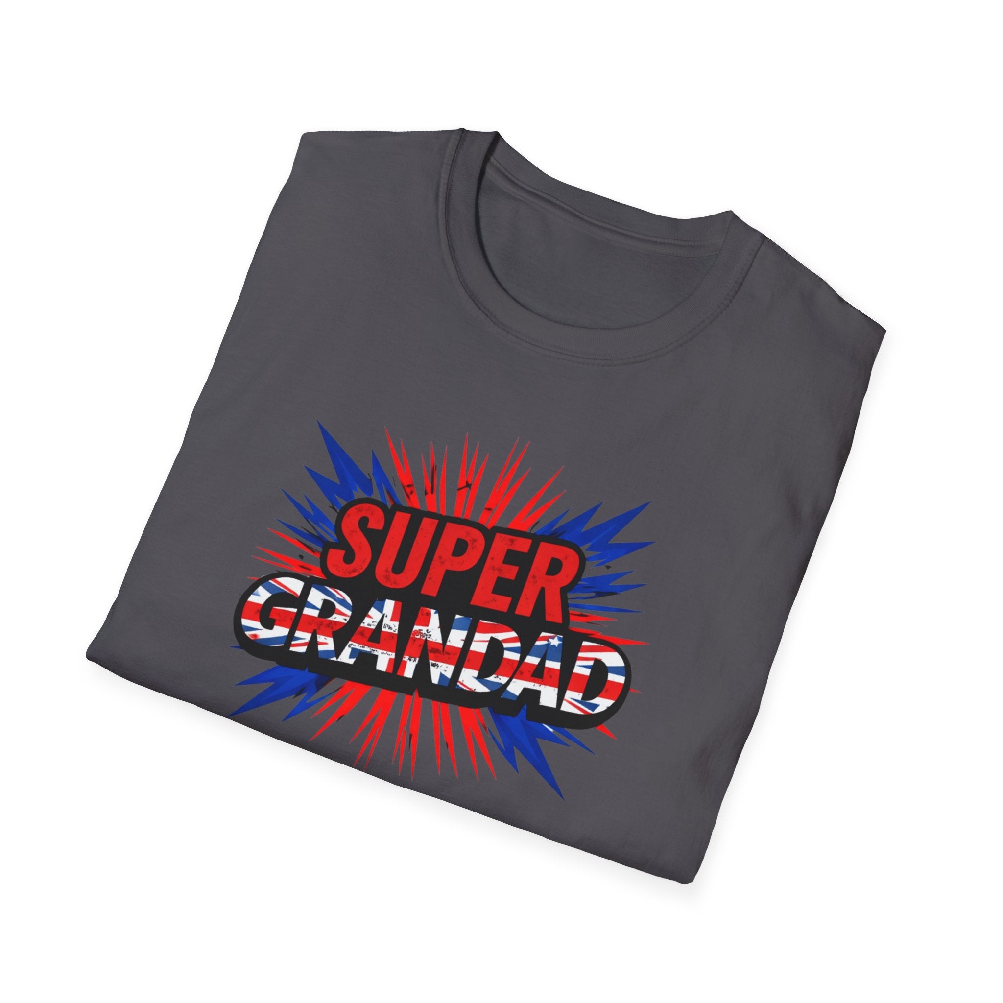 Super Grandad Union Jack/England themed Comic-Style T-Shirt