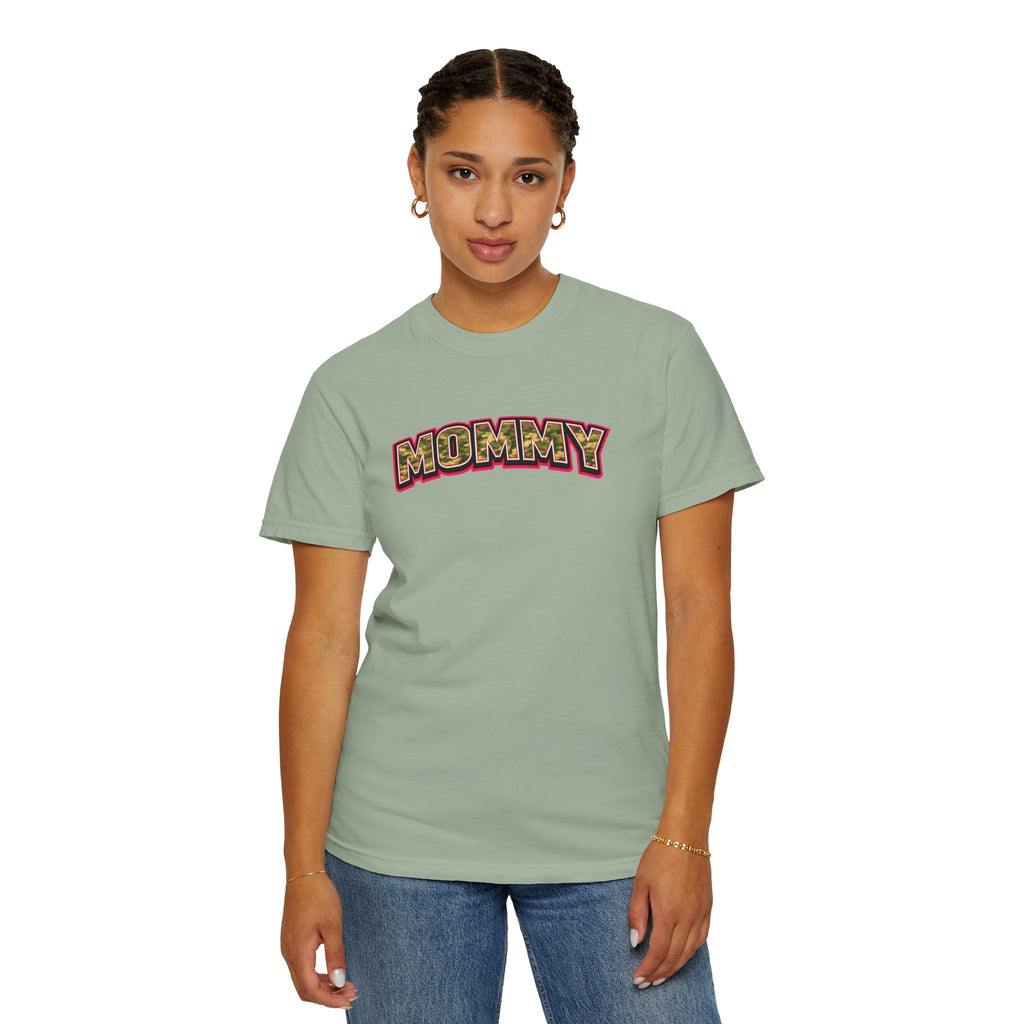 Mommy Camo Graphic T-Shirt — Retro Lettering Mother's Day Tee