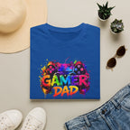 Gamer Dad Colourful Controller Design T-Shirt