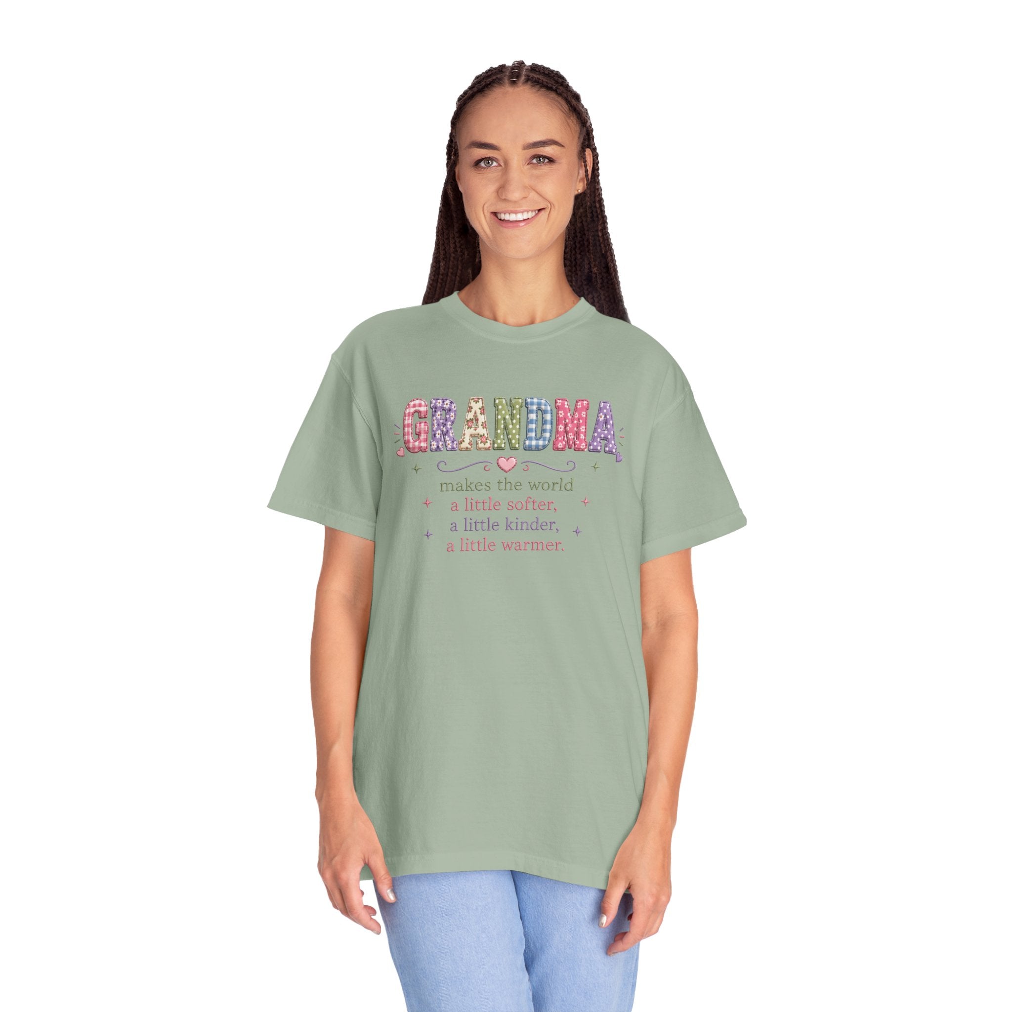 Grandma Floral T-Shirt — "Grandma makes the world a little softer, kinder, warmer"