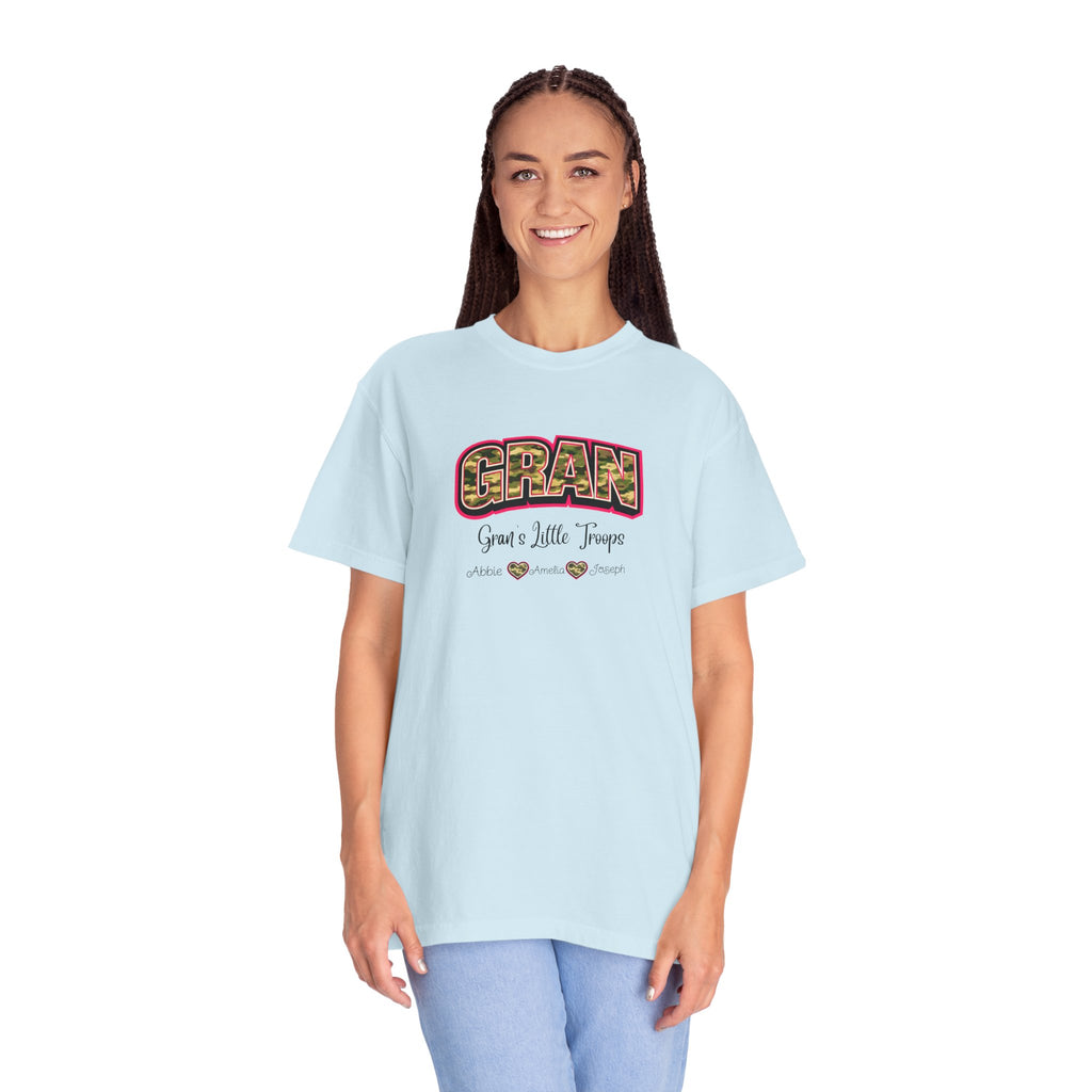 Gran Grandma T-Shirt — "Gran: Good a Little Trouble" Vintage Floral Tee