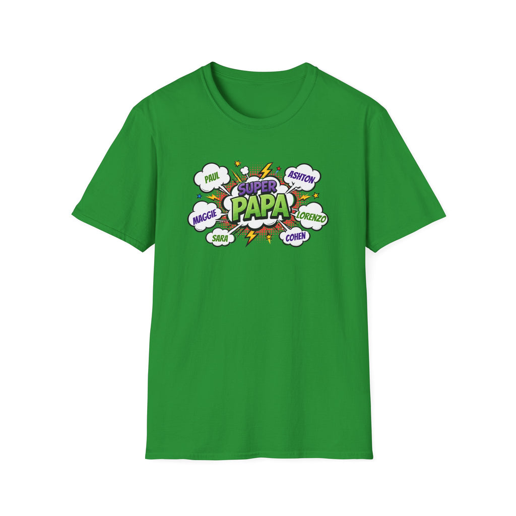 Super Papa Comic T-Shirt — Funny Father’s Day Gift