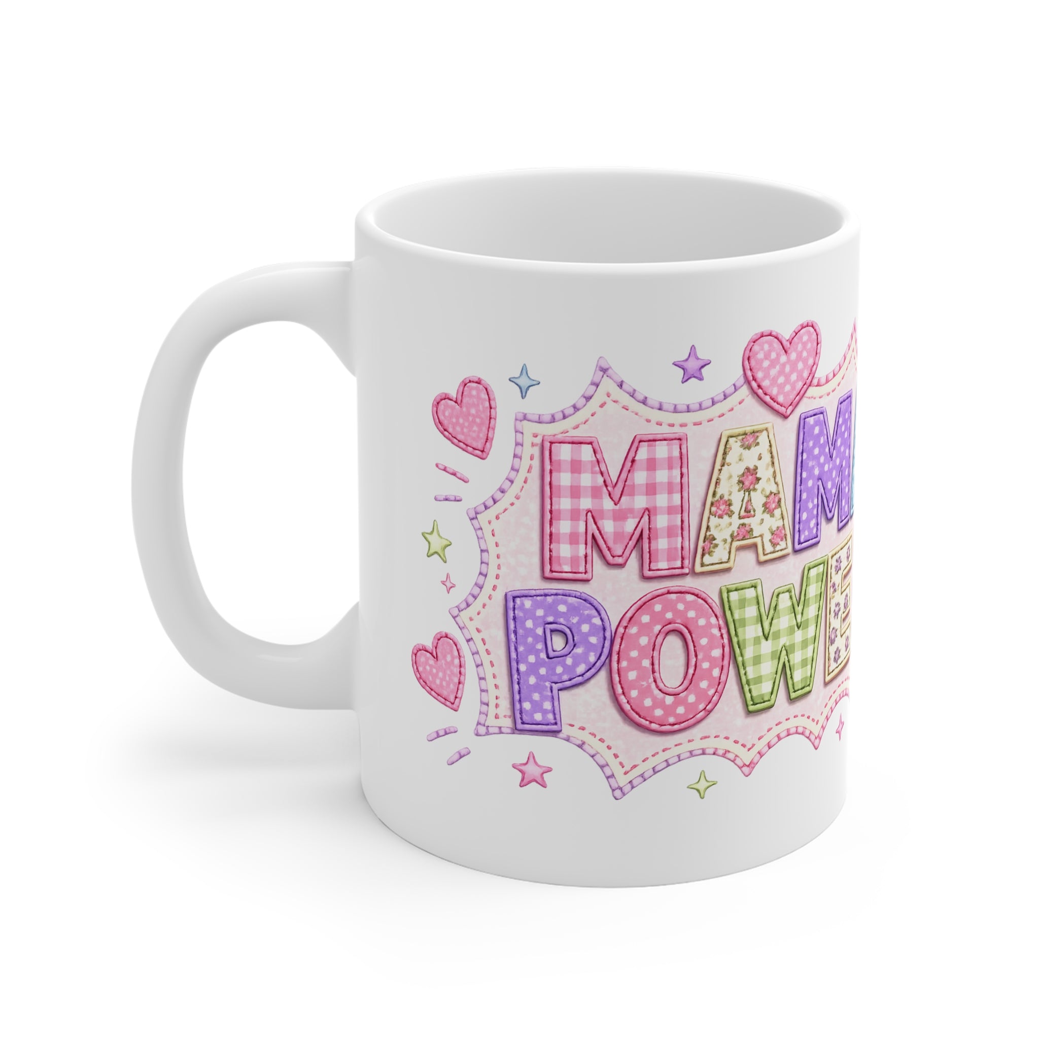 Mama Power Mug — Cute Pastel Mothers Day Coffee Cup