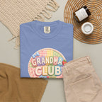 Grandma Club T-Shirt — Cute Retro Floral Badge Tee for Grandmothers