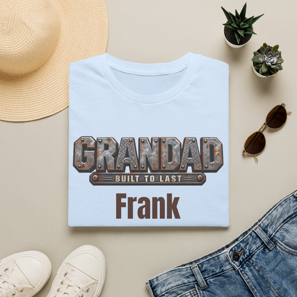 Grandad "Built to Last" T-Shirt — Personalise