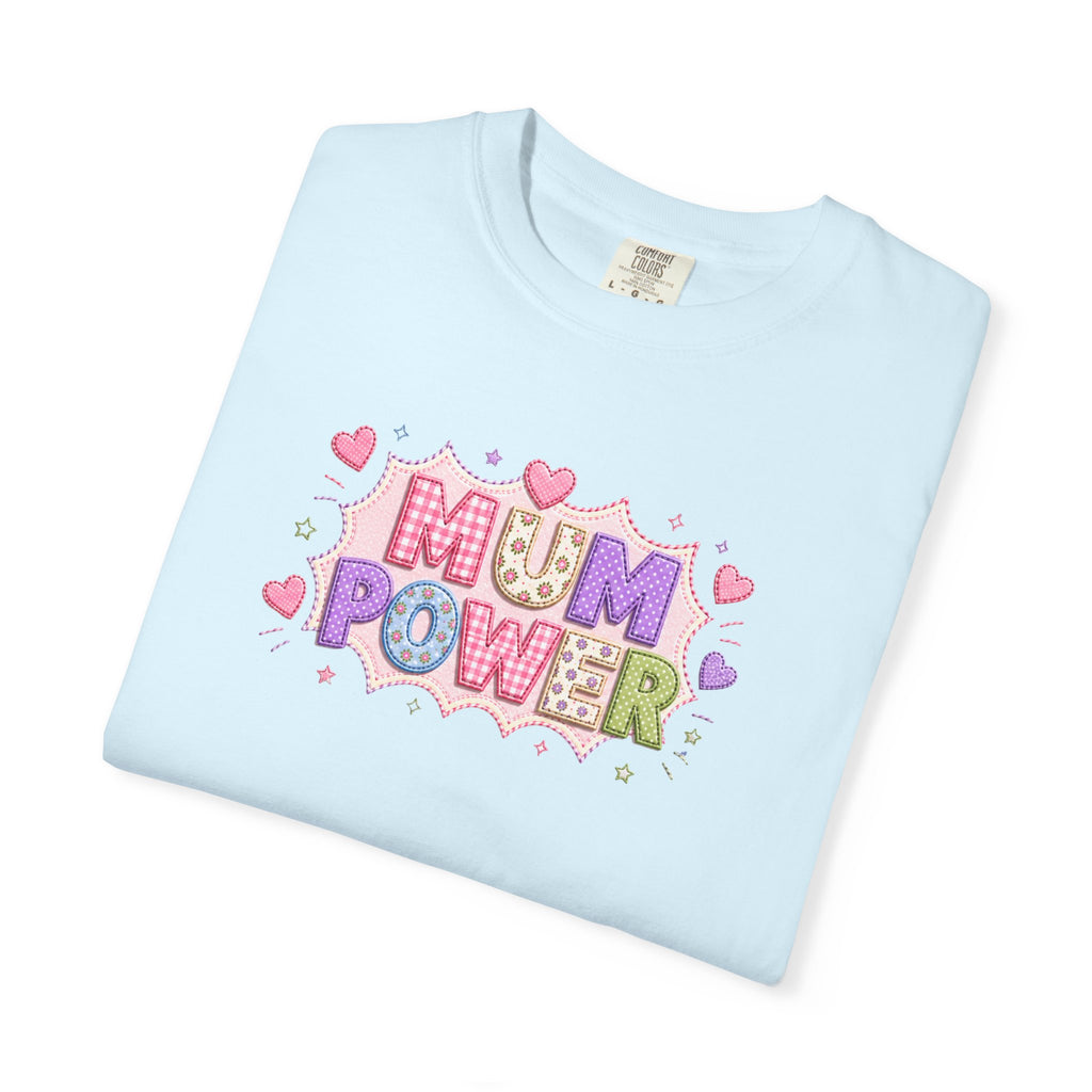 Mum Power T-Shirt — Cute Pink Heart Mothers Day Tee
