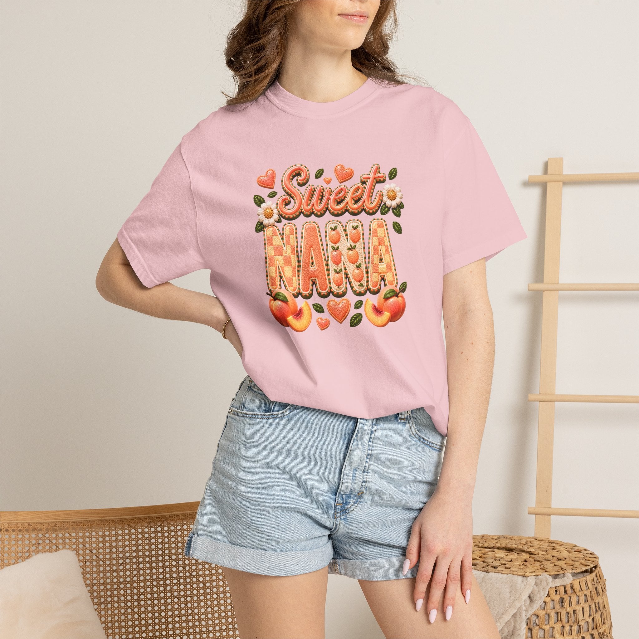 Sweet NANA Peach Tee