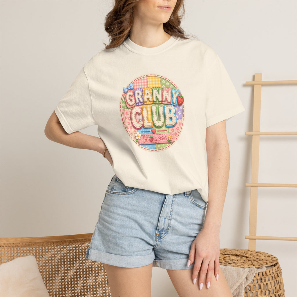 Granny Club Graphic T-Shirt — Retro Candy Patch Design