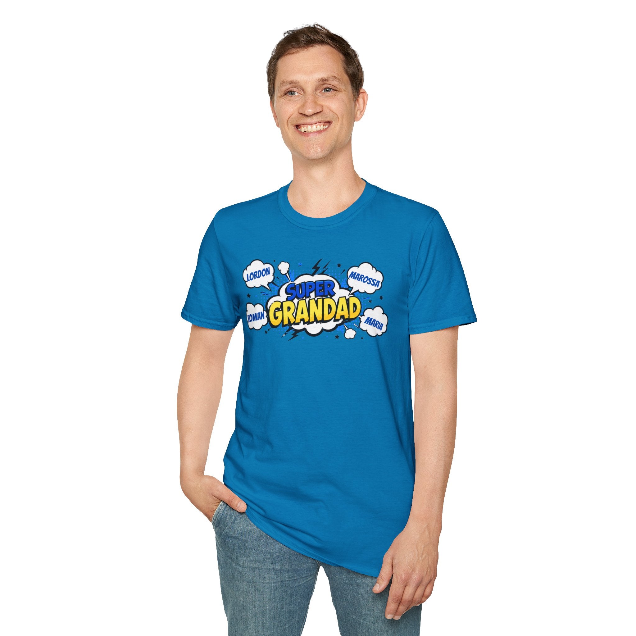 Super Grandad Comic-Style T-Shirt