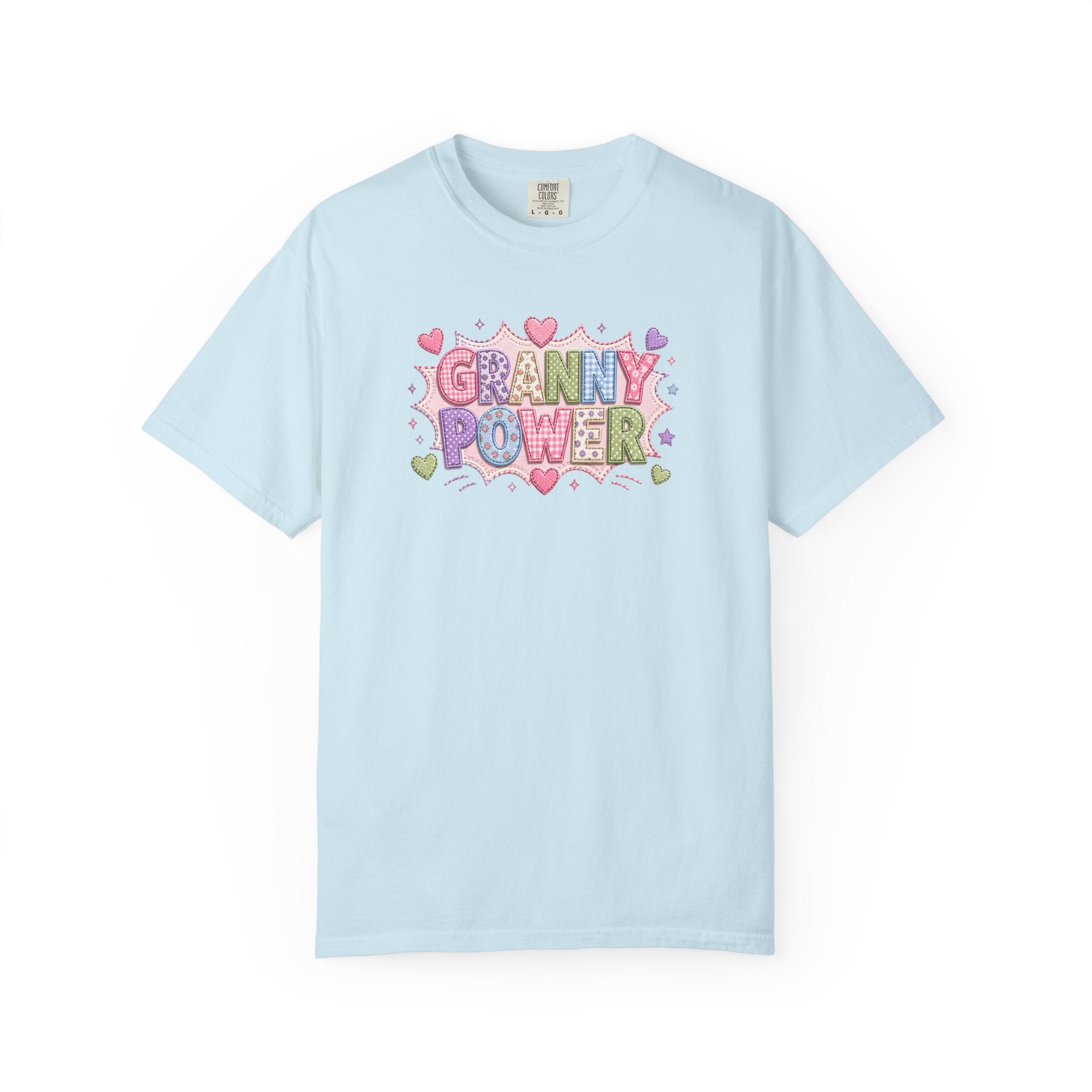 Granny Power T-Shirt — Retro Heart Graphic Tee for Grandmas