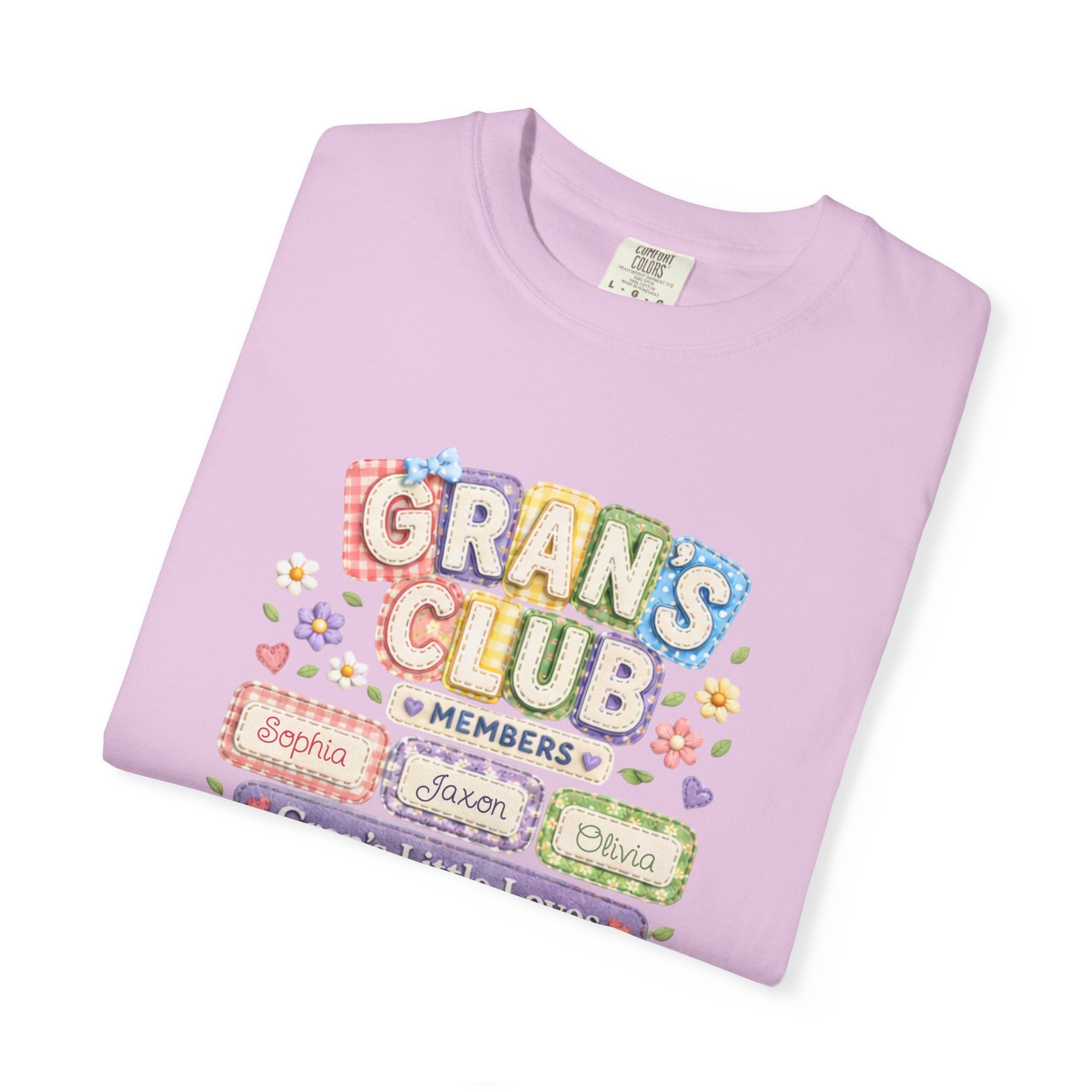 Grans Club T-Shirt – Personalized ‘Grans Club’ Family Names Tee