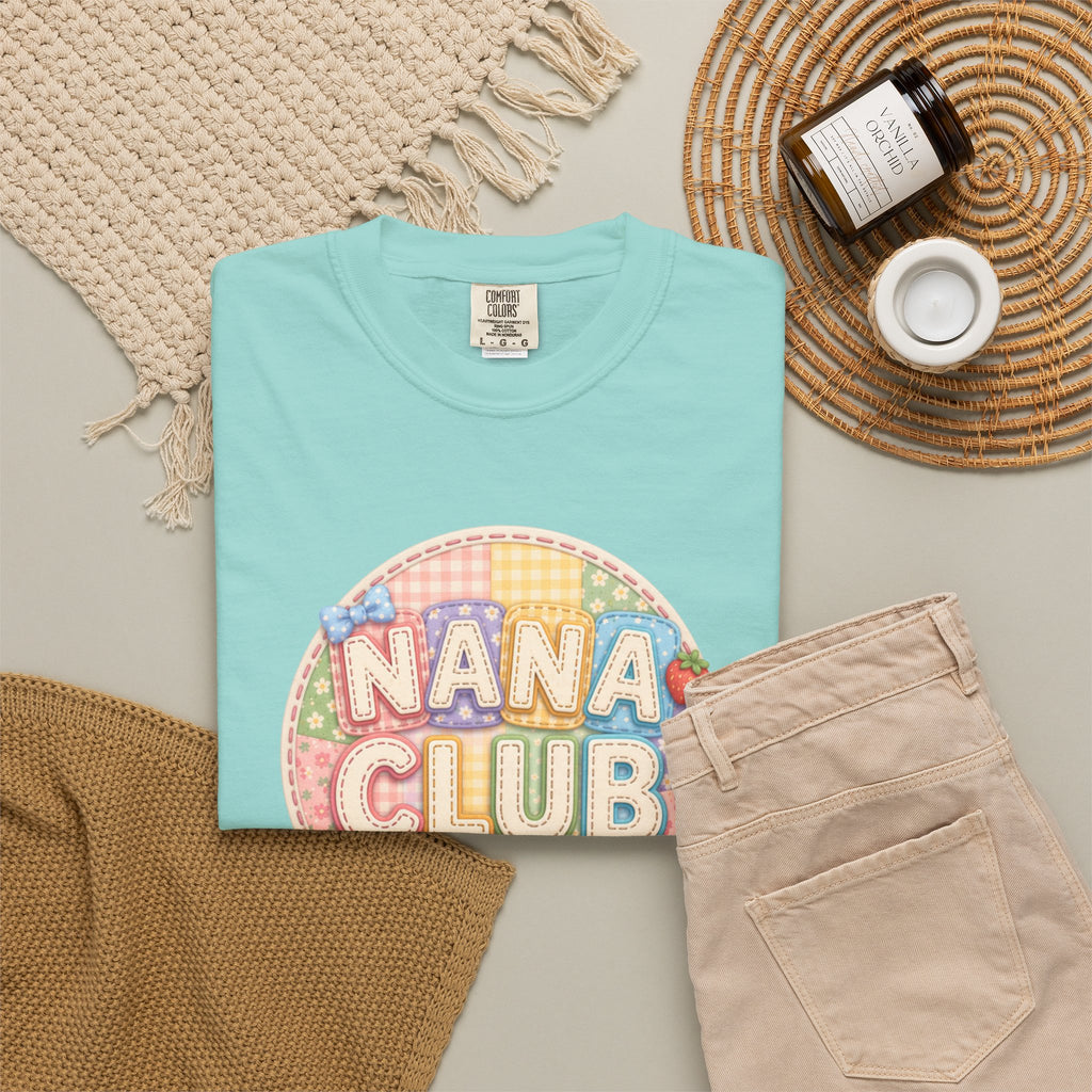 Nana Club T-Shirt — Retro Pastel Grandma Gift Tee