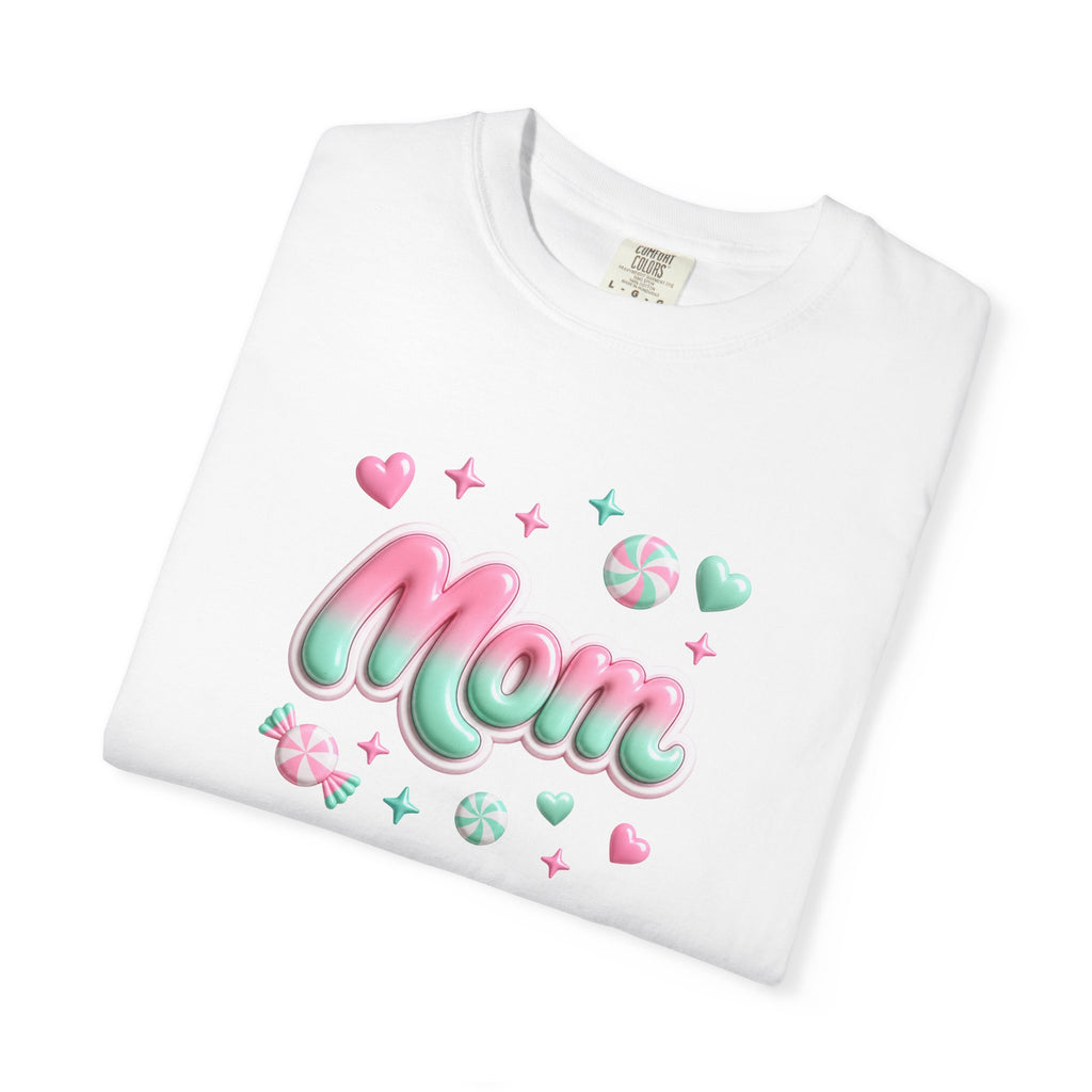 Mom Pastel Candy Script T-Shirt