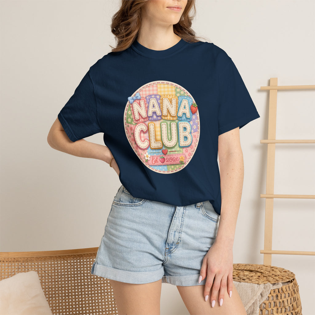 Nana Club T-Shirt — Retro Pastel Grandma Gift Tee