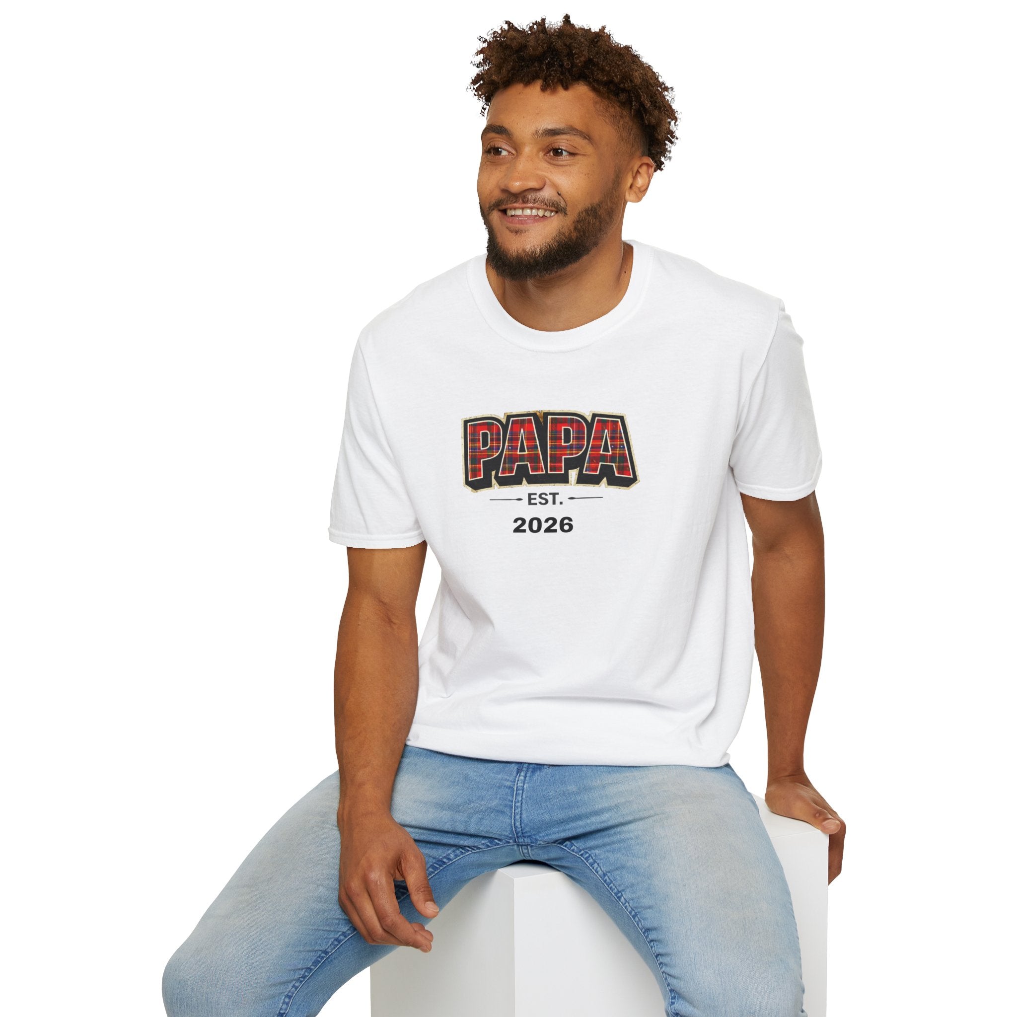 Papa Est. 2026 T-Shirt — New Dad Gift Tee