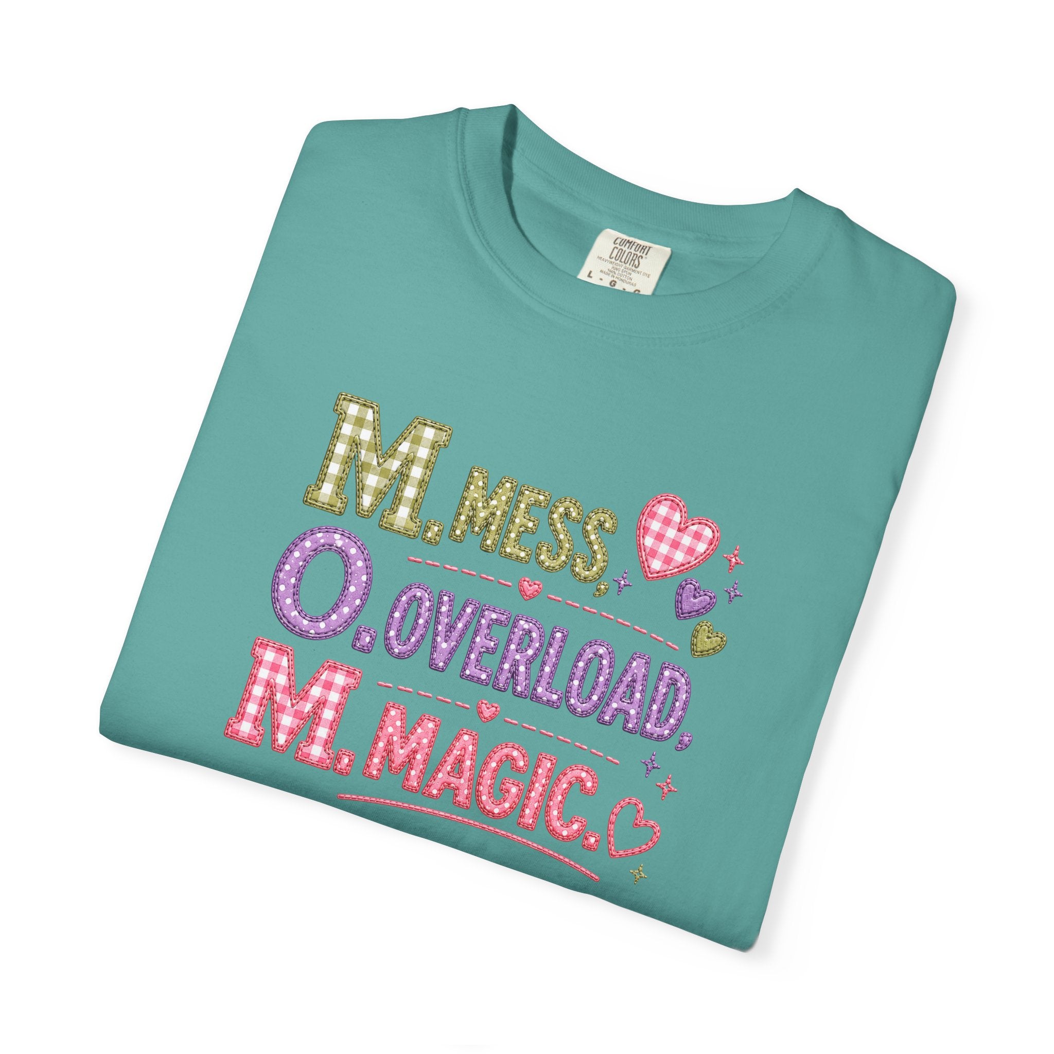 M.O.M. Graphic Tee — "Mess Overload Magic" Cute Mom Shirt