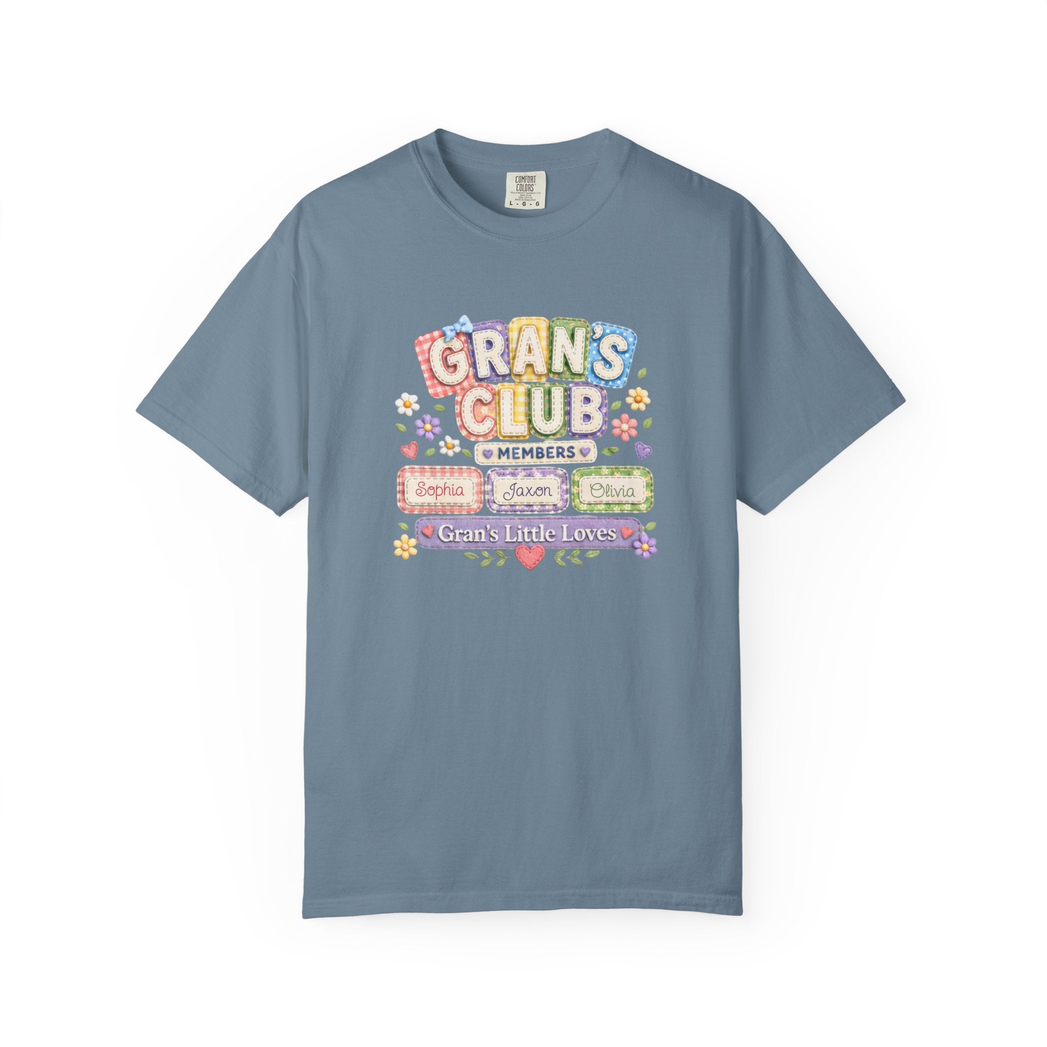 Grans Club T-Shirt – Personalized ‘Grans Club’ Family Names Tee