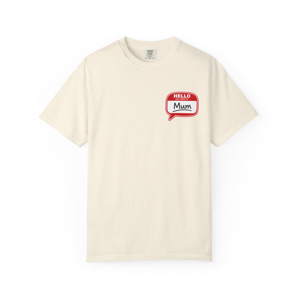 Hello Mum Speech Bubble T-Shirt — Cute Retro Mom Graphic Tee