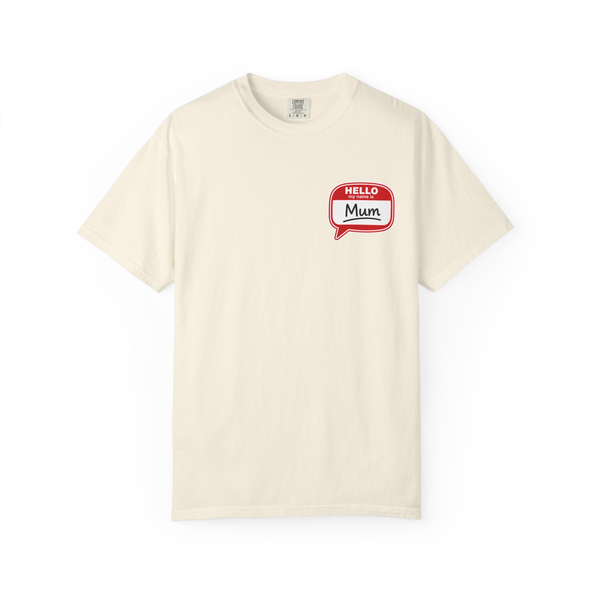 Hello Mum Speech Bubble T-Shirt — Cute Retro Mom Graphic Tee