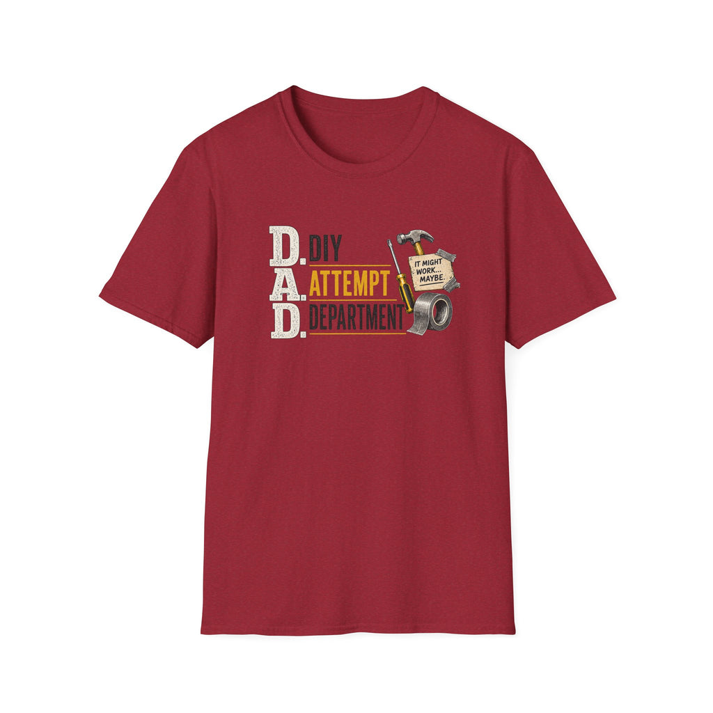 DIY Attempt Department T-Shirt — 'D.A.D. DIY Humour Tee