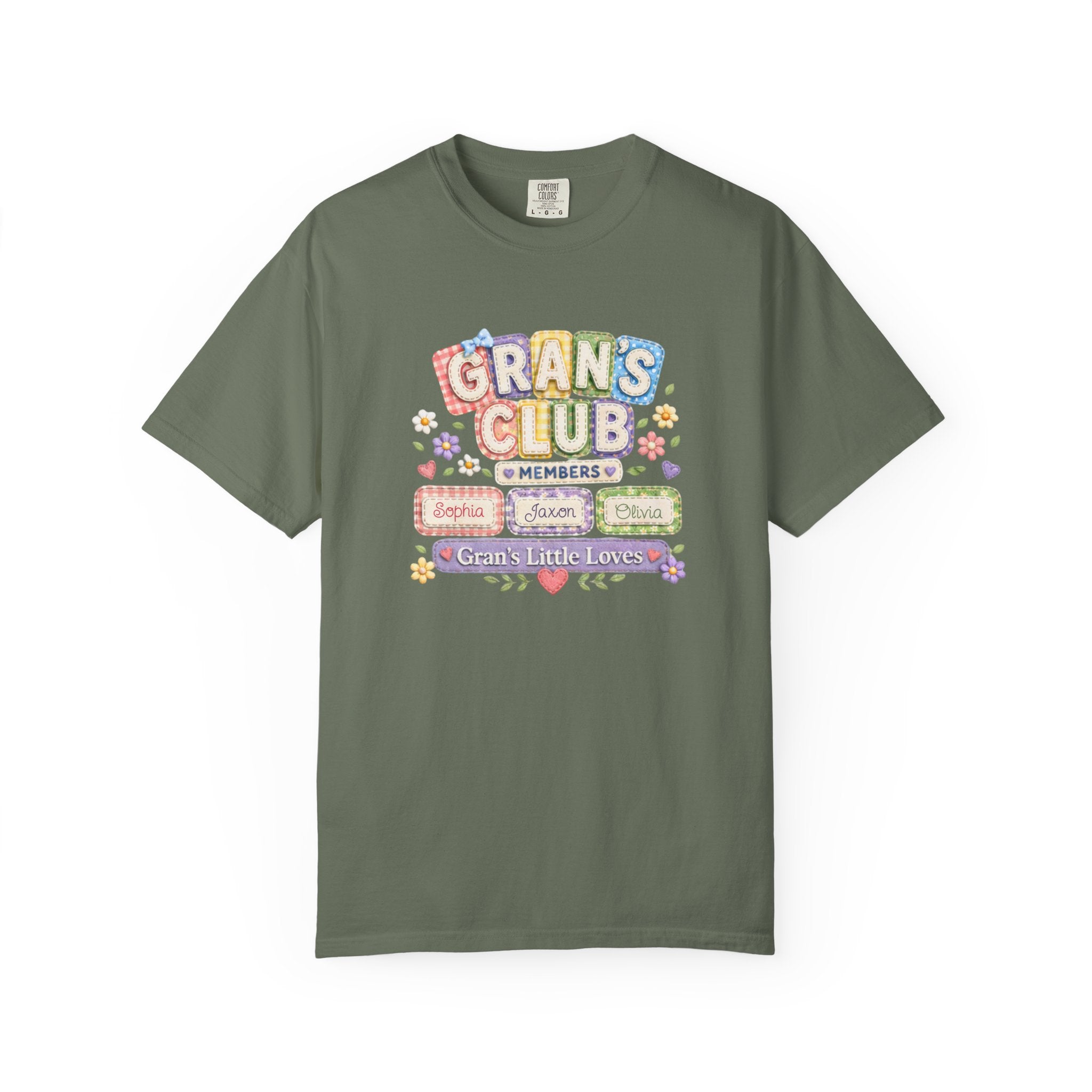 Grans Club T-Shirt – Personalized ‘Grans Club’ Family Names Tee