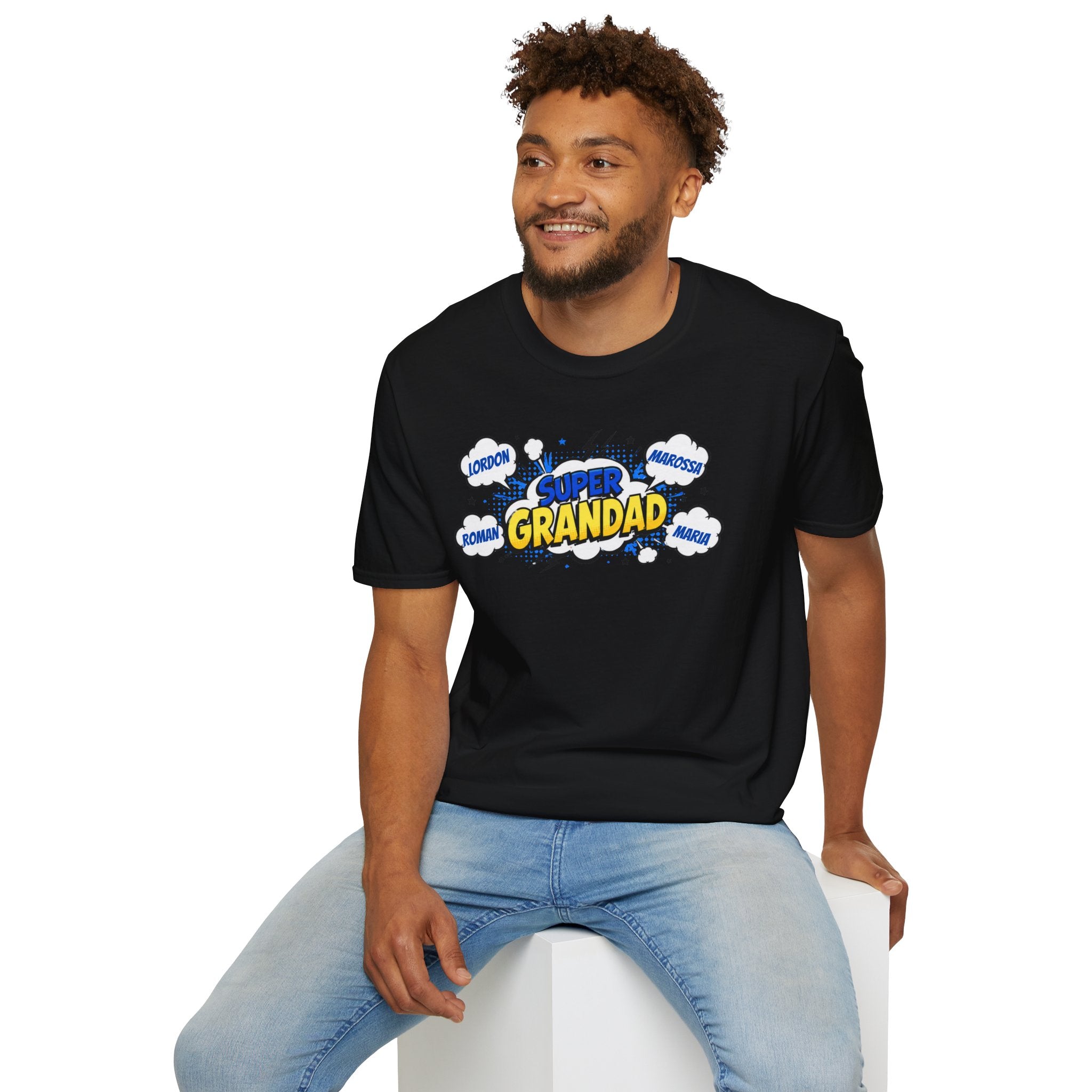 Super Grandad Comic-Style T-Shirt