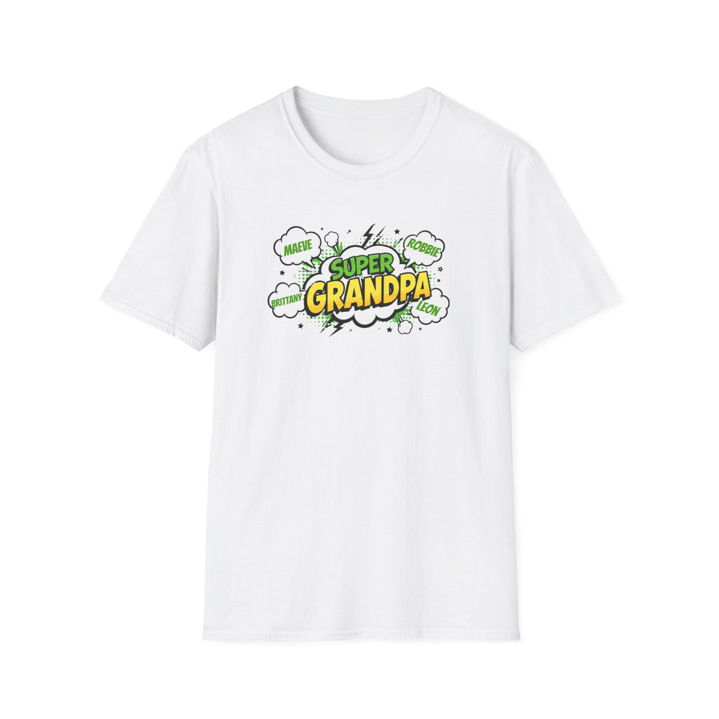 Super Grandpa T-Shirt – Comic Book Style Grandfather Gift