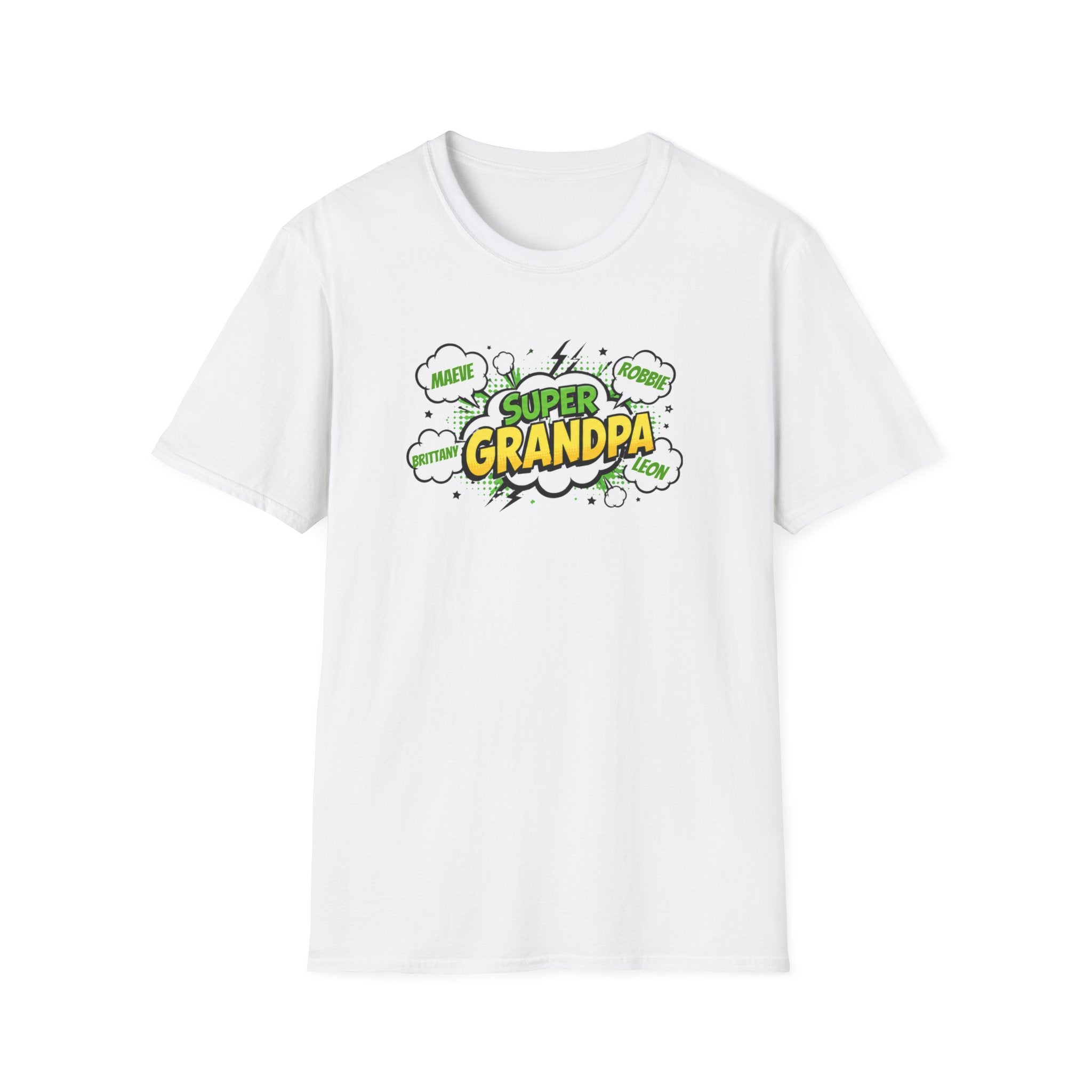 Super Grandpa T-Shirt – Comic Book Style Grandfather Gift