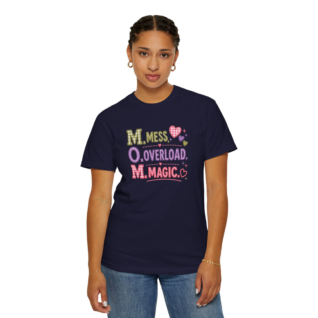 M.O.M. Graphic Tee — "Mess Overload Magic" Cute Mom Shirt