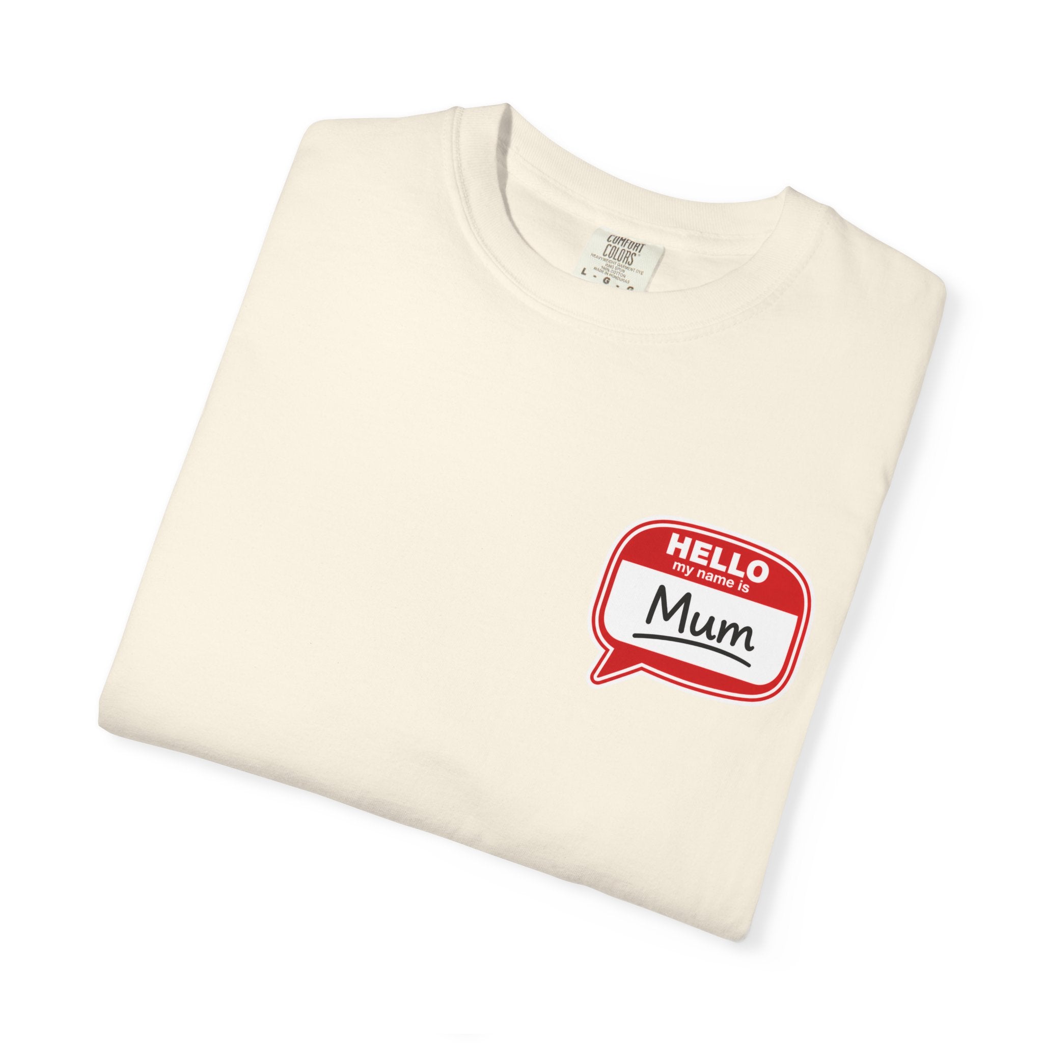 Hello Mum Speech Bubble T-Shirt — Cute Retro Mom Graphic Tee