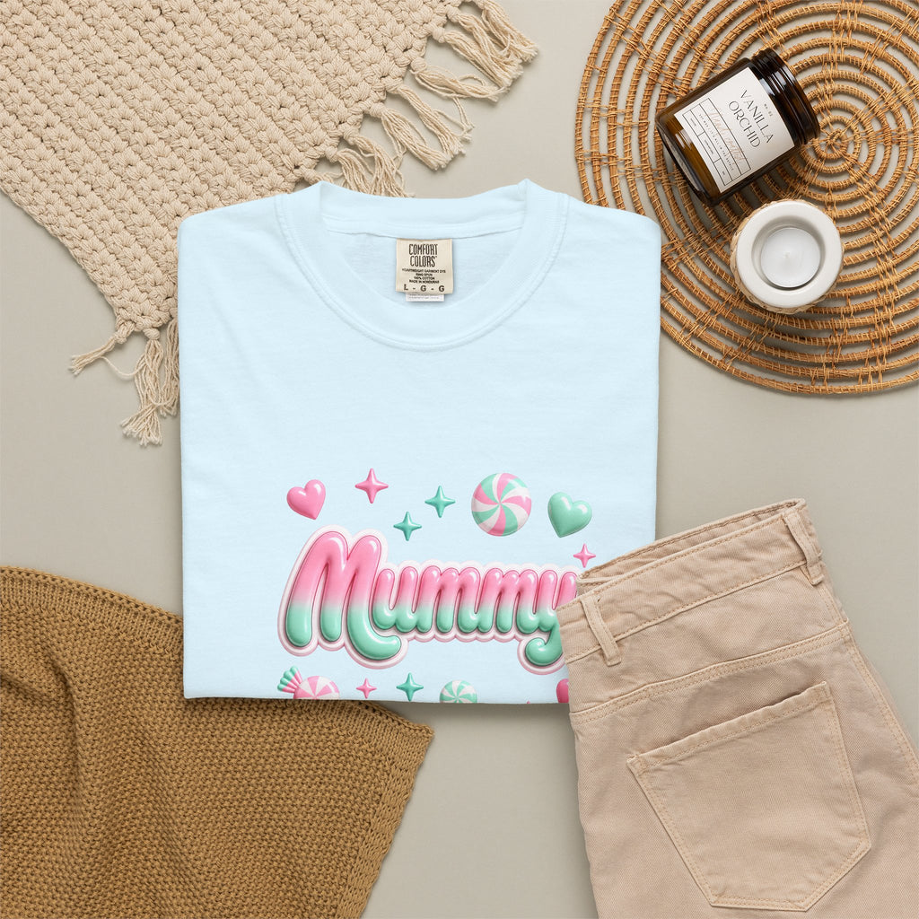Mummy Pastel Candy Script T-Shirt