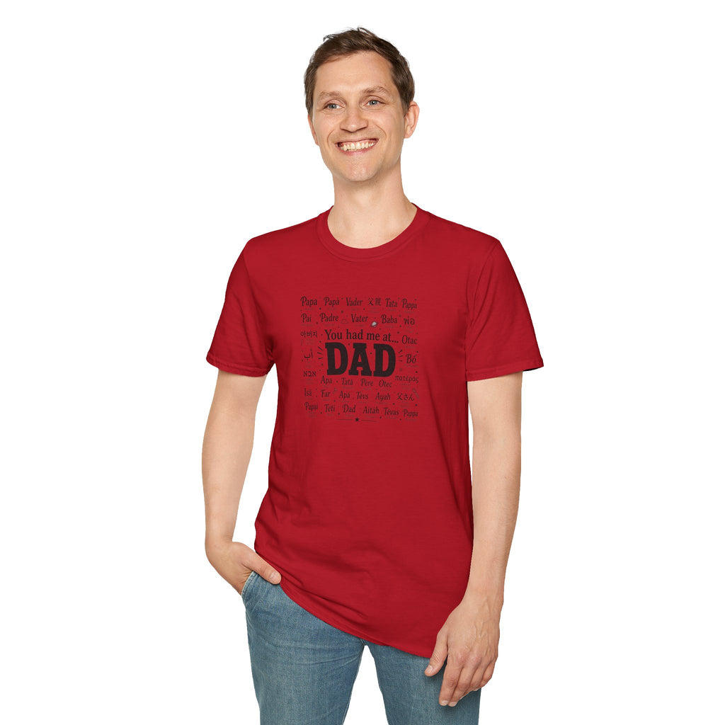 Dad Word Cloud T-Shirt — "You Had Me at Dad" Father's Day Gift