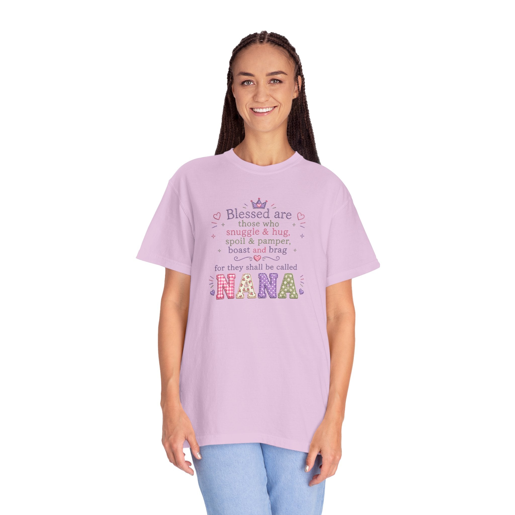 Nana Blessings T-Shirt — "Blessed are those who snuggle & pamper..." Grandmother Gift
