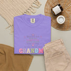 Grandma Floral Scripture T-Shirt — Blessed Are Those Who Are Pure in Heart