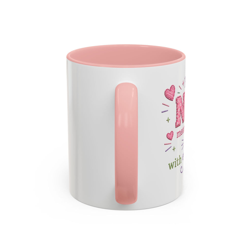 Nana Coffee Mug – "Becoming a Nana" Pink Accent Ceramic Mug (11/15 oz)