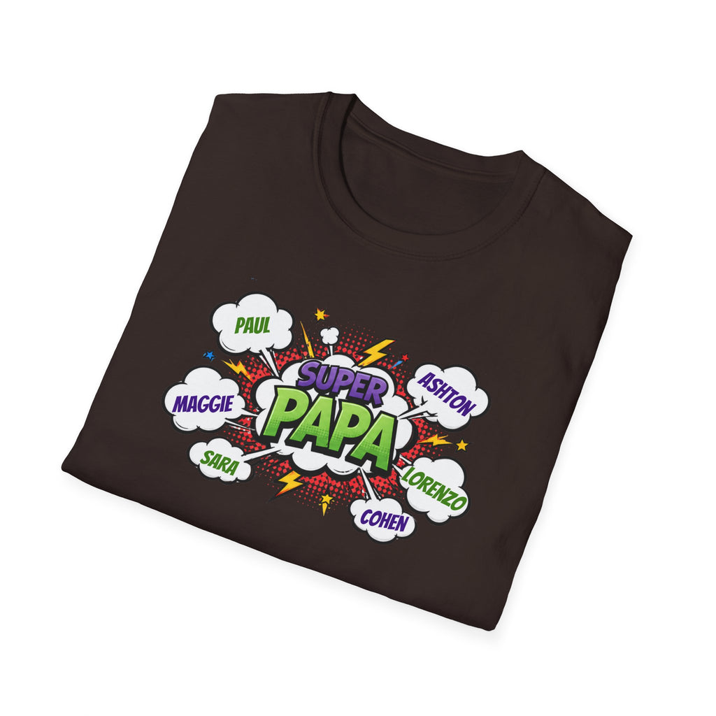 Super Papa Comic T-Shirt — Funny Father’s Day Gift