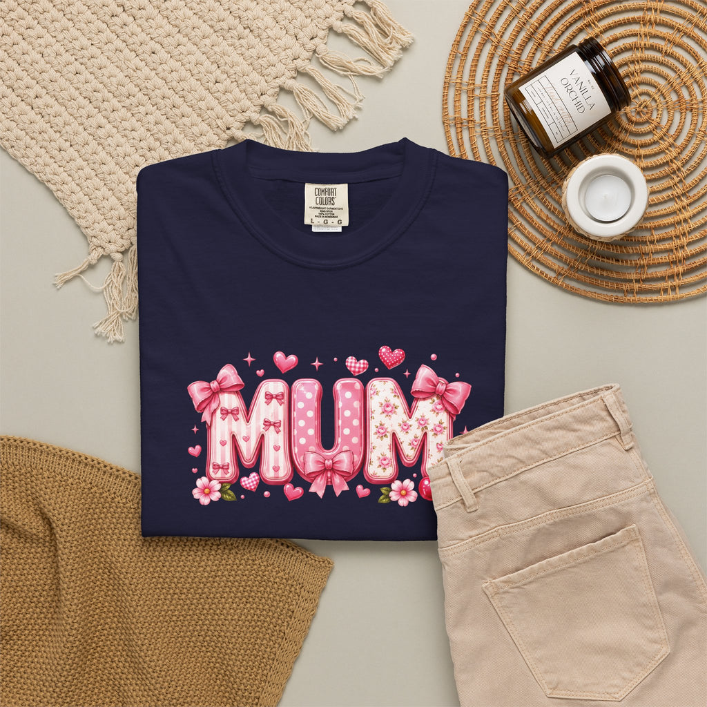 MUM Floral Heart T-Shirt