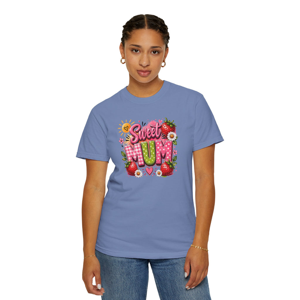 Sweet Mum T-Shirt — Floral Strawberry Mother's Day Tee