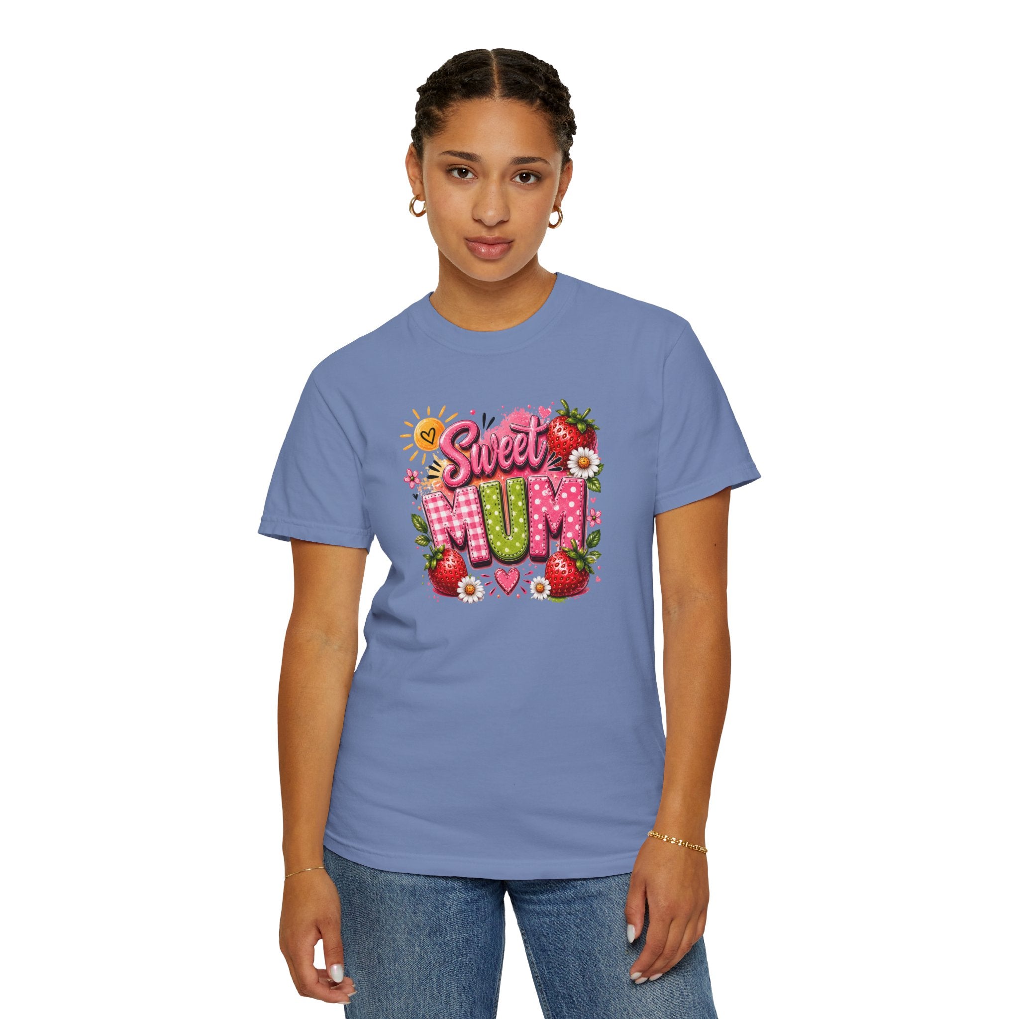 Sweet Mum T-Shirt — Floral Strawberry Mother's Day Tee