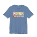 Nana Baby Blocks Tee — Personalized Grandmother Name Shirt