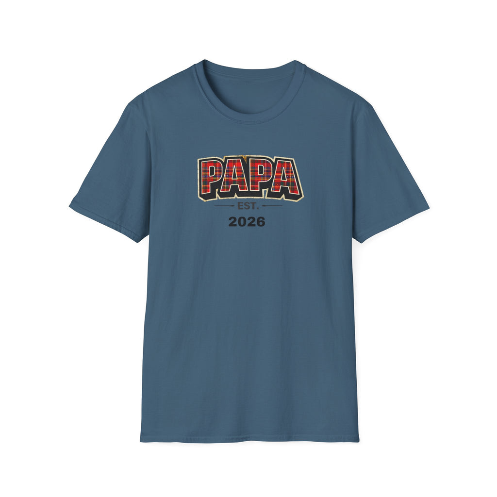 Papa Est. 2026 T-Shirt — New Dad Gift Tee
