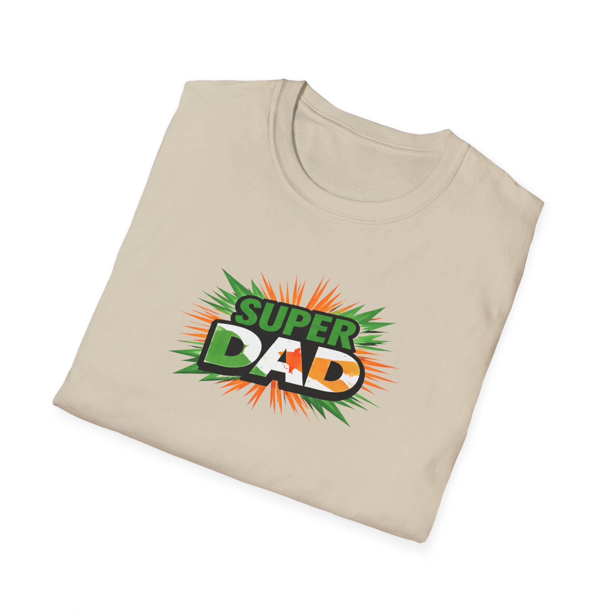Super Dad T-Shirt — Ireland Flag themed Retro Comic Father’s Day Tee