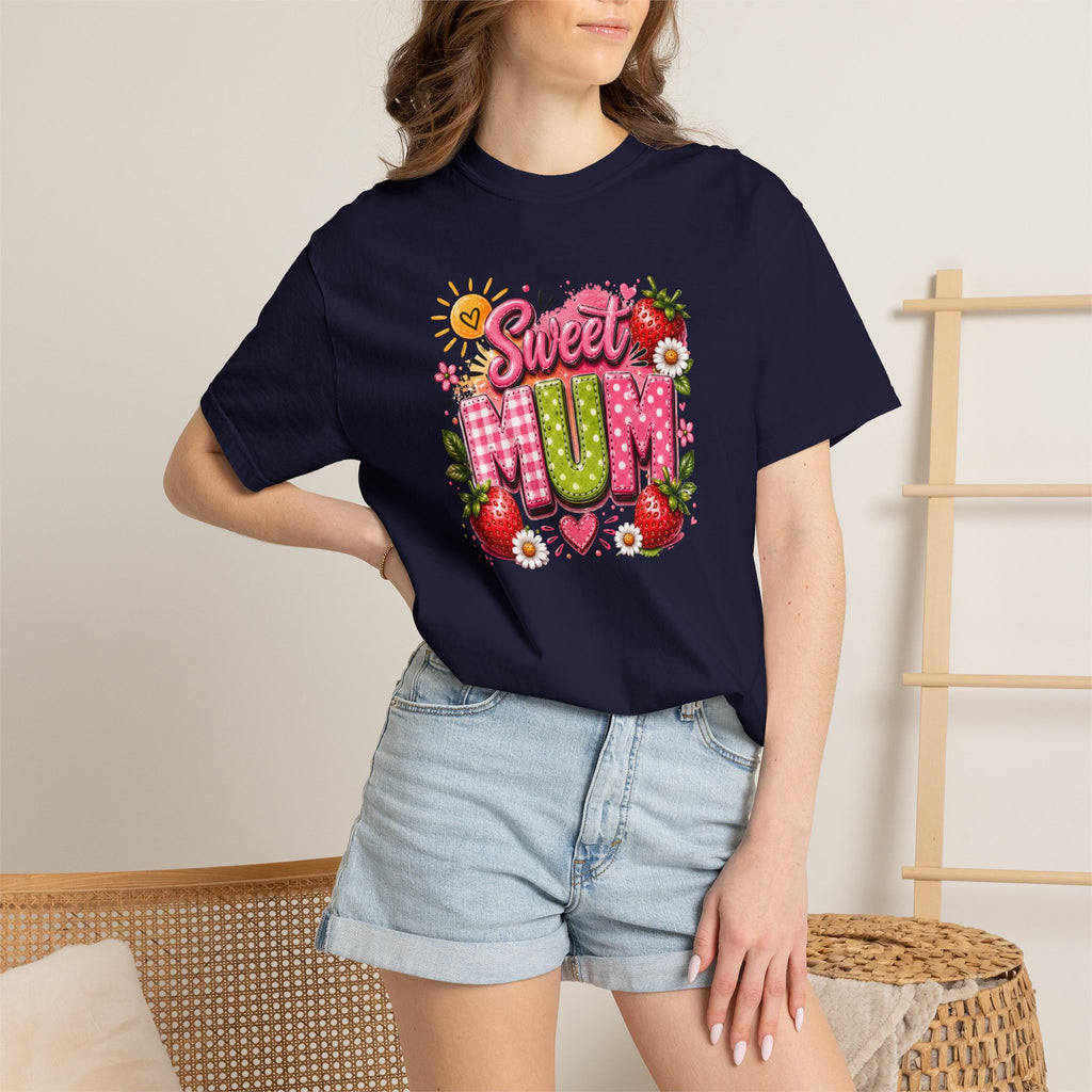 Sweet Mum T-Shirt — Floral Strawberry Mother's Day Tee