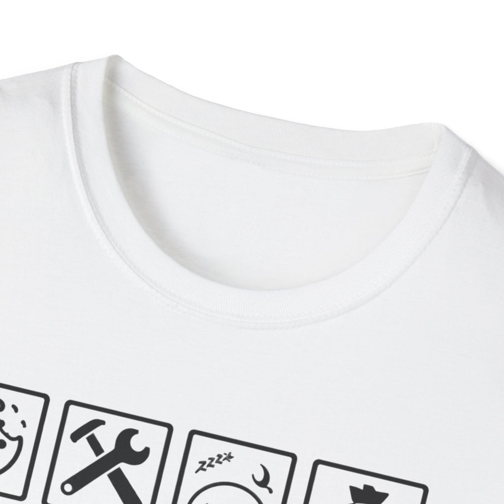 Grandad Warning T-Shirt — 'Warning: Spoils Grandkids & Hands Out Biscuits' Funny Grandpa Shirt
