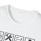 Grandad Warning T-Shirt — 'Warning: Spoils Grandkids & Hands Out Biscuits' Funny Grandpa Shirt