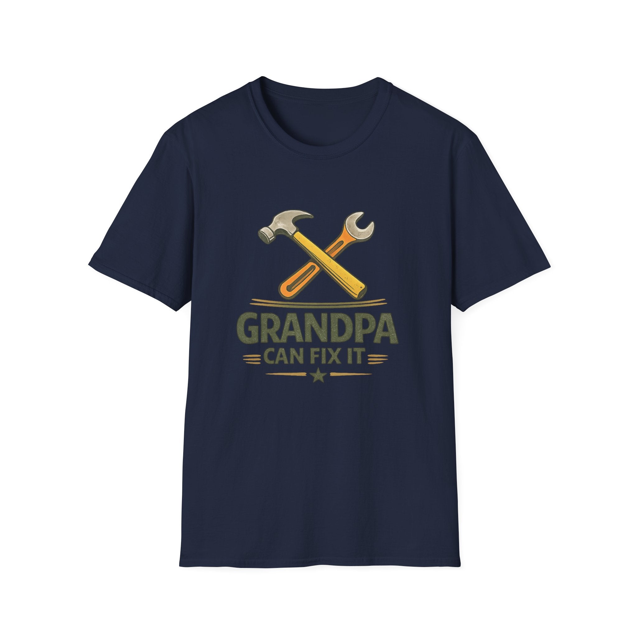 Grandpa Can Fix It T-Shirt — Handyman Tools Retro Tee for Fathers, Grandfathers & DIY Lovers