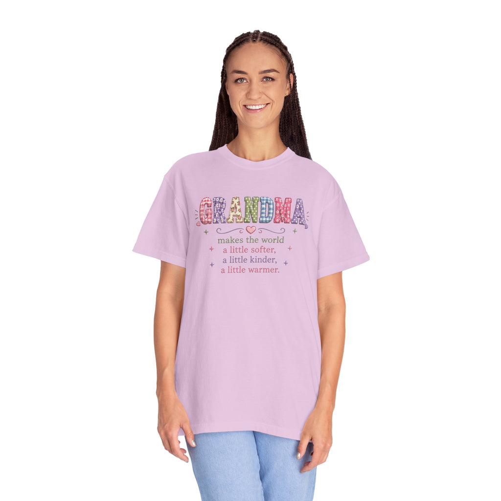 Grandma Floral T-Shirt — "Grandma makes the world a little softer, kinder, warmer"