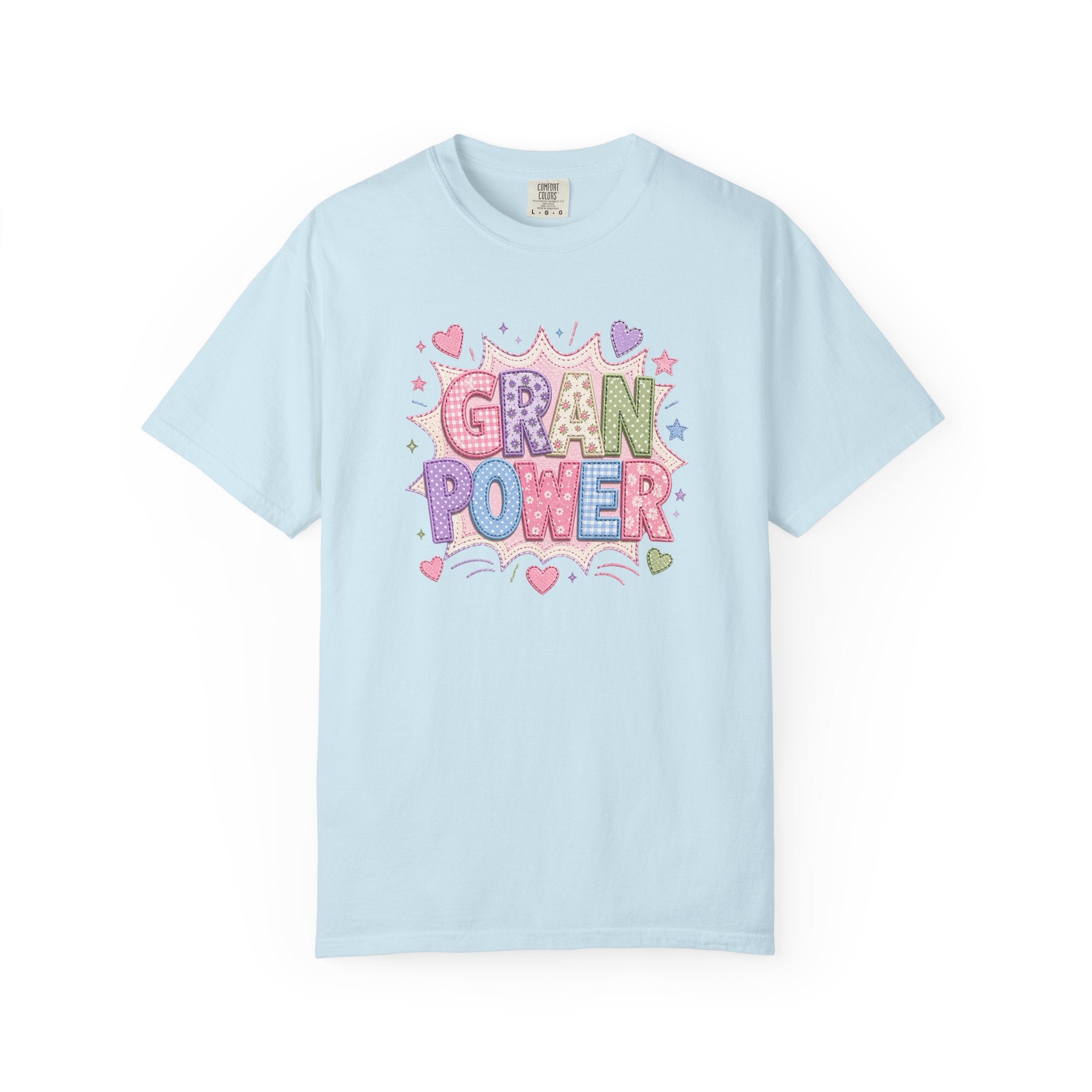 Gran Power T-Shirt — Cute Pastel 'Gran Power' Graphic Tee for Grandparents, Mother's Day Gift