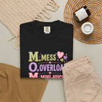 Mom Acronym Graphic T-Shirt — “M.O.M. Mess Overload Mini-Hugs” Cute Pastel Mothers Day Tee