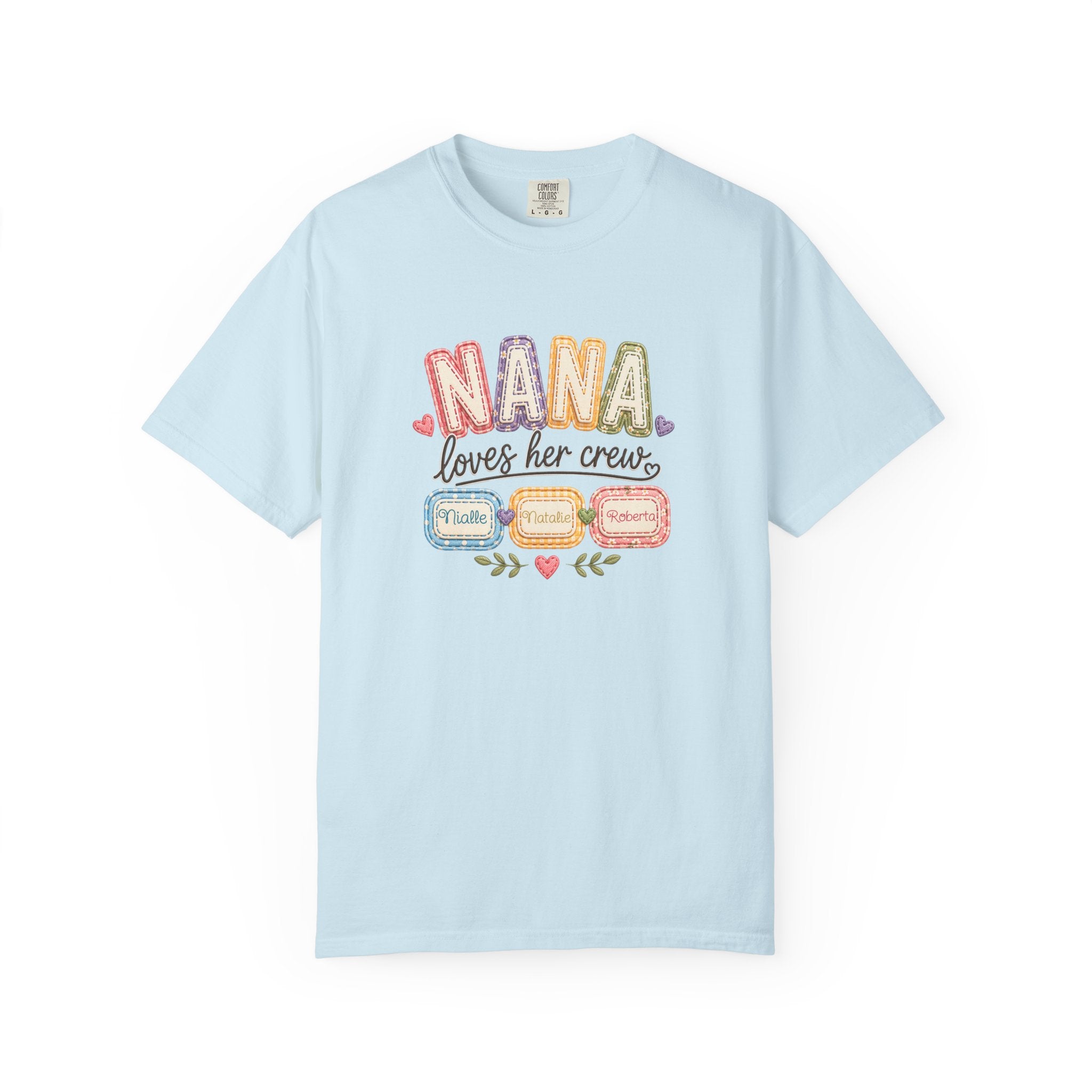 T-Shirt — “Nana Loves Her Crew” Colorful Grandma Family tee